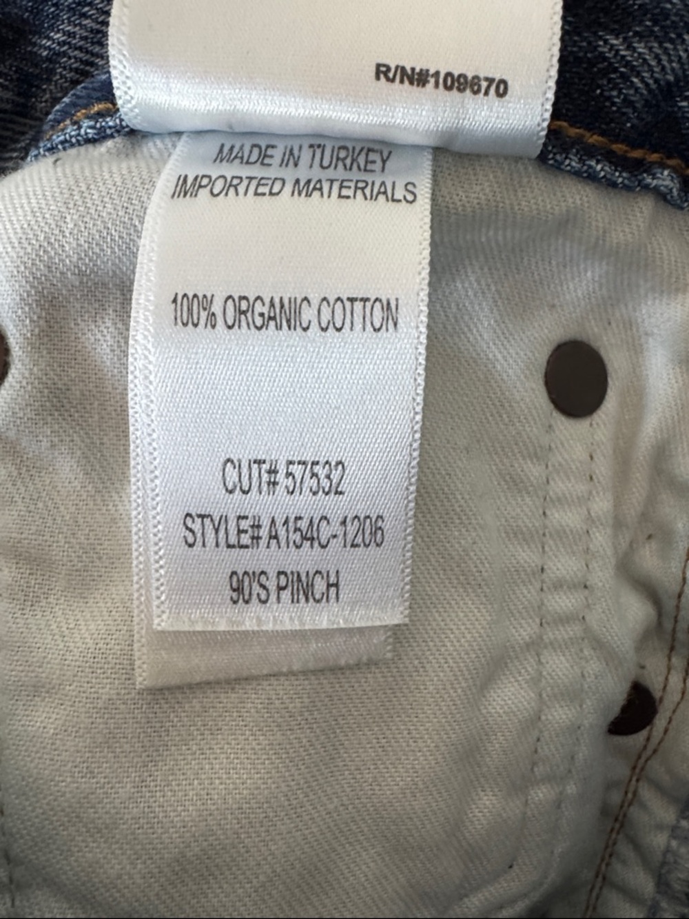 Agolde 90s Pinch Waist High Rise Straight Distressed Jeans Size 25 (estimated) - Picture 13 of 16
